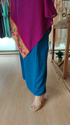Magenta and Blue 4 piece Kaftan Coord Set with Camisole & Neckpiece - view 8