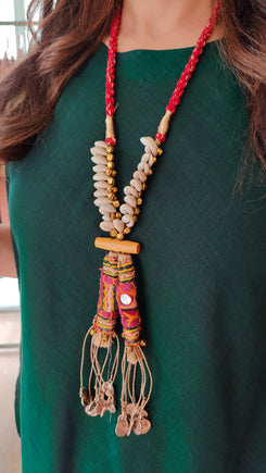 Bottle Green 4 piece Kaftan Coord Set with Camisole & Neckpiece