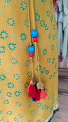 Mustard & Green Dhoti Skirt Dress