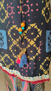 Festive Black Dhoti Skirt Dress