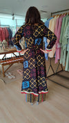 Festive Black Dhoti Skirt Dress