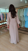 Champagne Long Yoke Kaftan Dress