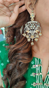 Silver And Gold Dual Tone Flower Earring