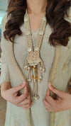 Jamdani 4 Piece Set With Necklace
