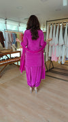 Purple Bandhini Dhoti Set