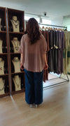 Grey Metallic Embroidered Shirt