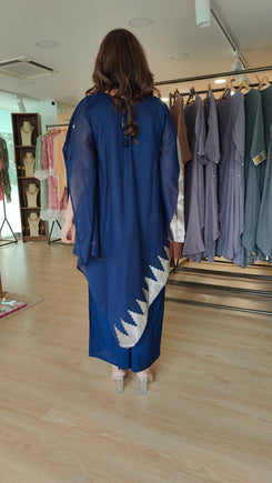 Midnight Blue 4 Piece Kaftan Coord Set