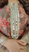 Brown Paisley Floral Coord Set