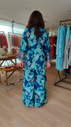 Blue Paisley Floral Coord Set