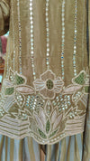 Green Stripe Floral Farshi Set