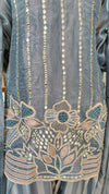 Blue Stripe Floral Farshi Set