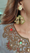 Metallic Purplish Grey 3-Piece Sharara Set