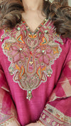 Pink Zari Dupatta Suit Set