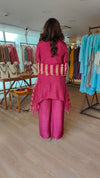 Pink Zari Dupatta Suit Set