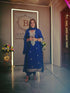 Embroidered Blue Long Yoke Kurta with Pant