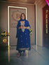 Embroidered Blue Long Yoke Kurta with Pant