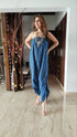 Indigo Blue Jumpsuit with Jacket