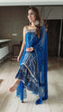 Ink Blue Sharara Set