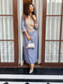 Denim Gold Kaftan Dress