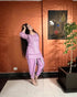 Lavender Pink Purple Chikan Set