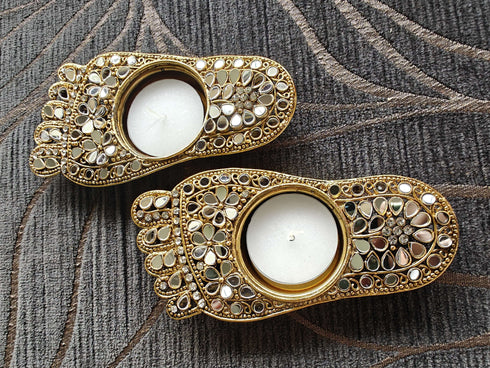 Laxmi Charan Diya Set - Accessory