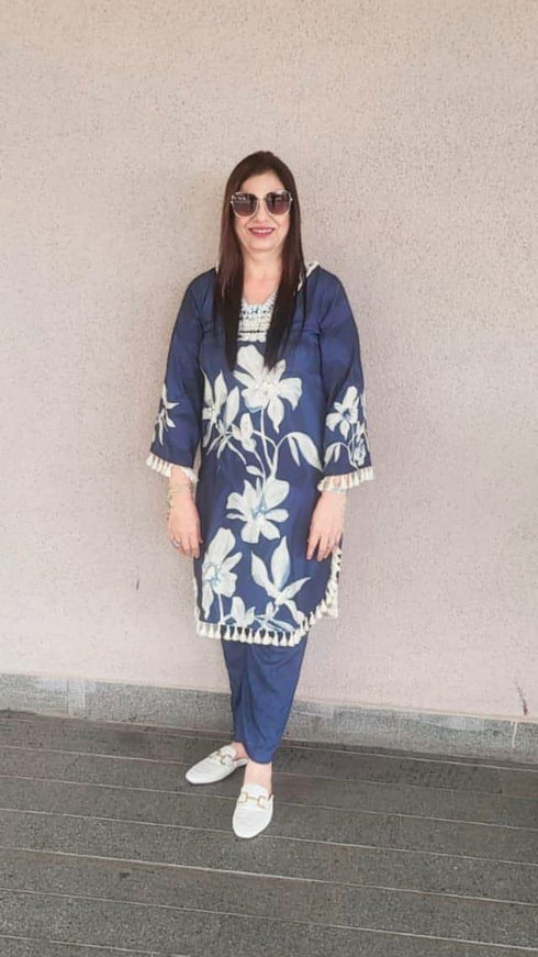 Lily Blue Kurta Coord Set