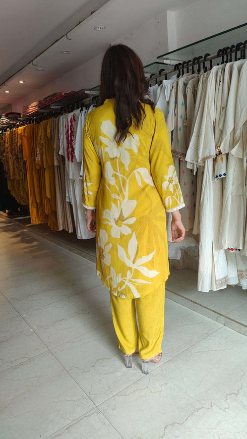 Lily Yellow Kurta Coord Set