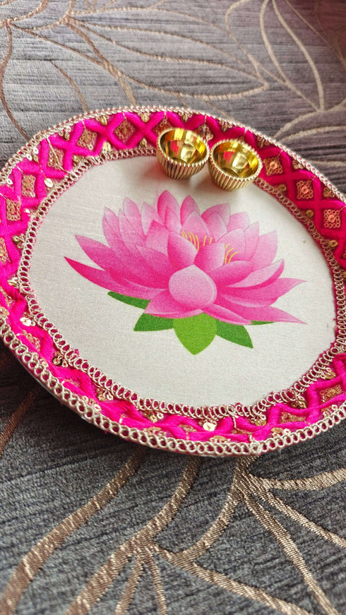 Lotus Pooja Thali - Accessory