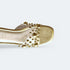 Luxurious Gold Studded Transparent Strap Wedges – Women’s