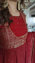 Maroon Anarkali Set
