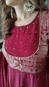 Maroon Anarkali Set