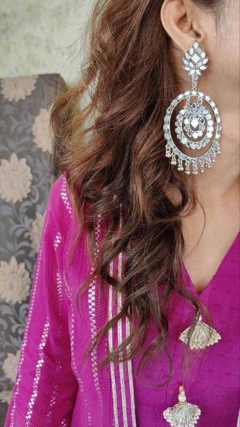 Pink Kurta Jacket Set