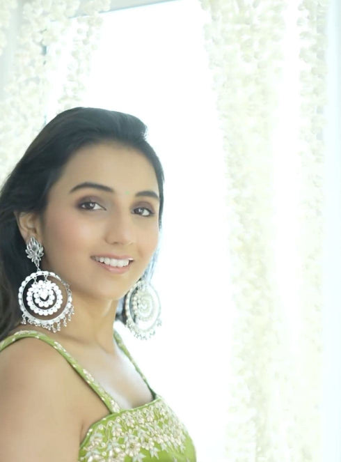 (@MasoomMinawala) Chandbali DC Statement Earrings