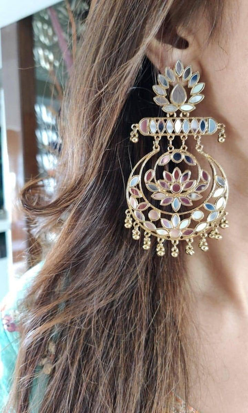 (@MasoomMinawala) Gold Chandbali Earrings - FREE GIFT