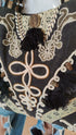 Mini Bronze Black Handcrafted Embroidery Tote Bag