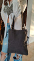 Mini Bronze Black Handcrafted Embroidery Tote Bag
