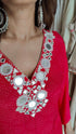 Mirror Pink Kaftan Set