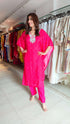 Mirror Pink Kaftan Set