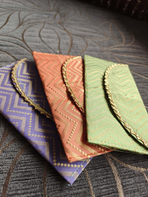 Multicolored Gold Envelopes - Accessory