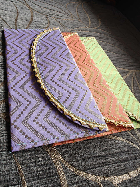 Multicolored Gold Envelopes - Accessory