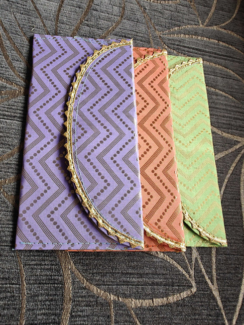 Multicolored Gold Envelopes - Accessory