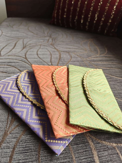 Multicolored Gold Envelopes - Accessory