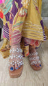 Mustard Purple Sharara Set