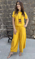 Mustard Yellow 3 Piece Coord Set - Neckpiece included