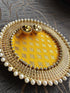 Mustard yellow Pooja Thali - Accessory