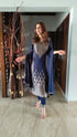 Navy Blue Banarasi Suit Set