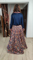 Navy Blue Shirt Lehenga Set