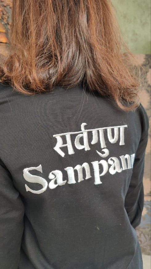 Off White Dhoti Drape Pant Set