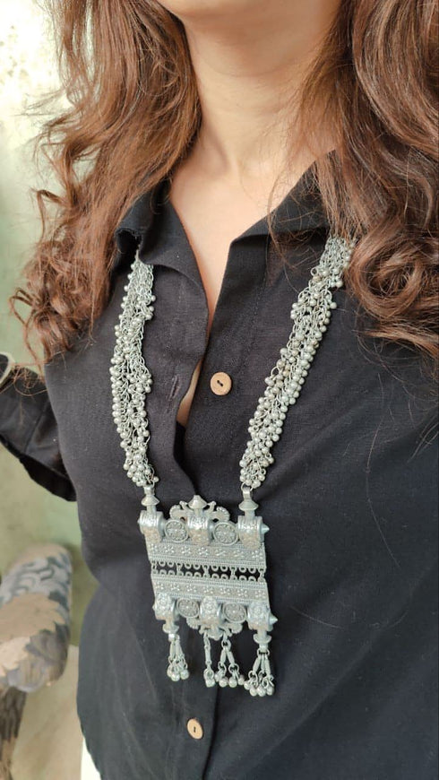 Off White Dhoti Drape Pant Set