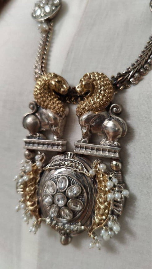 Off White Drape dress with Neon Jacket